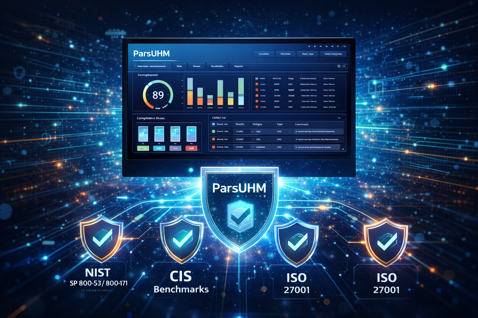 انطباق‌سنجی زیرساخت‌های شبکه با استفاده از سامانه ParsUHM: رویکردی استانداردمحور برای تضمین تاب‌آوری کسب‌وکار